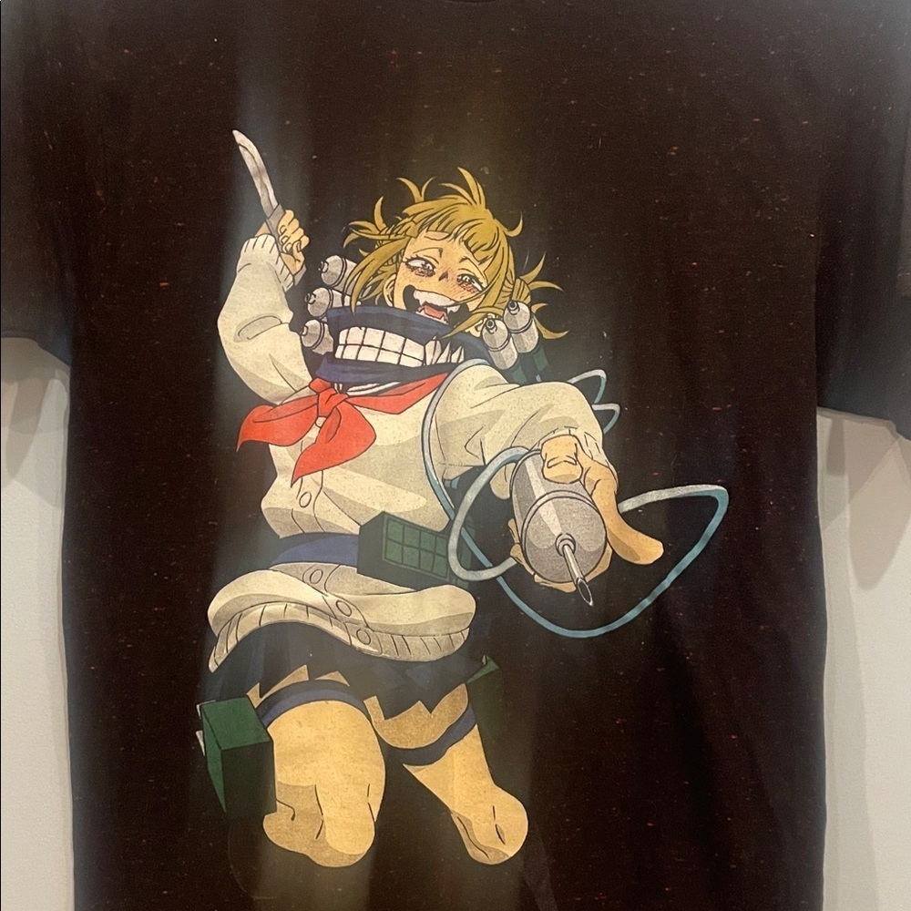 Anime Graphic Black T-Shirt himiko toga